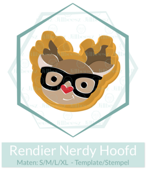 Nerdy Rendier Hoofd