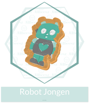 Robot Jongen Uitsteker